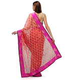 Peach Tissue Saree