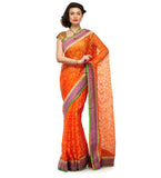 Orange Tissue Saree