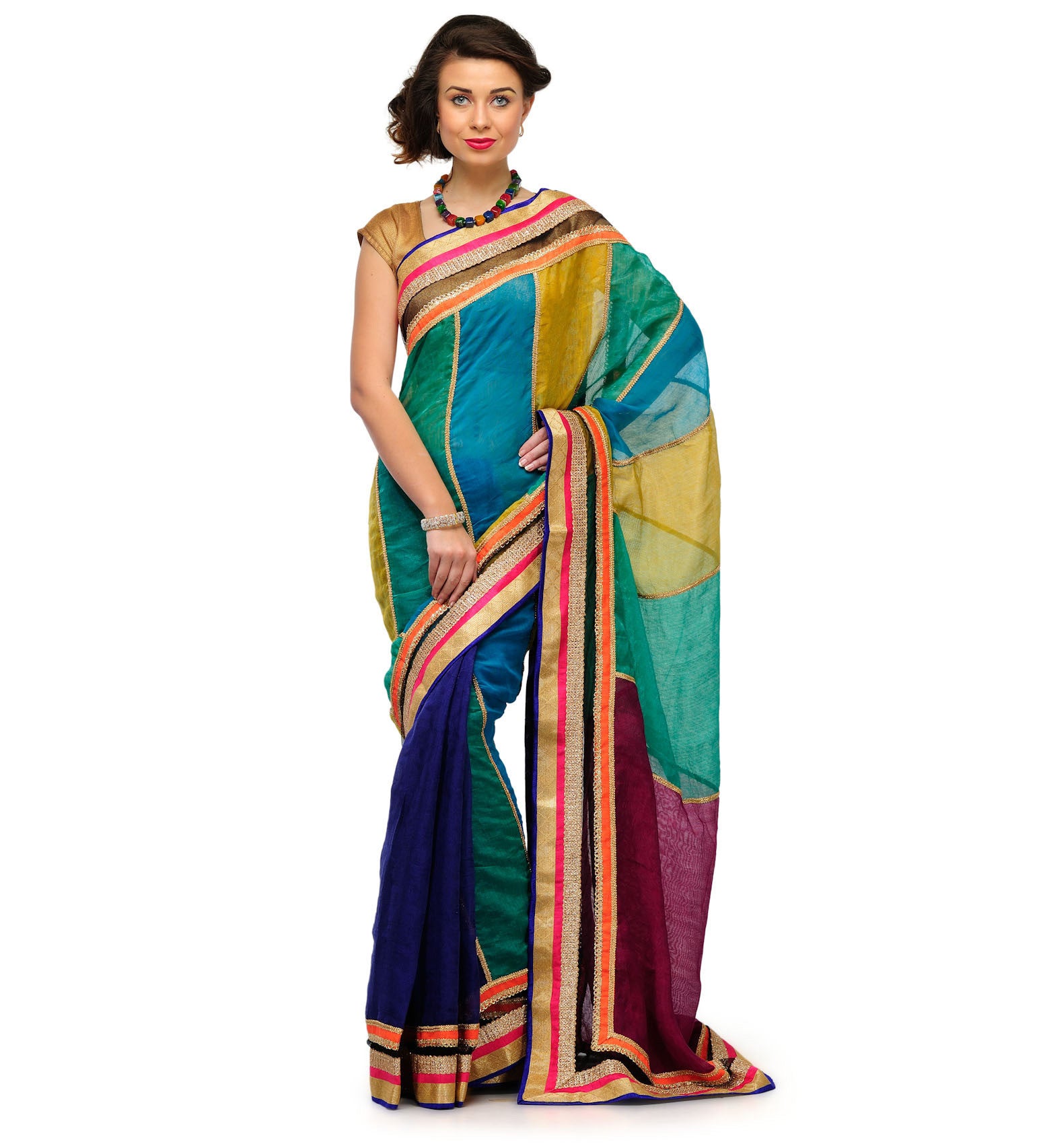 Multi Bhagalpuri Saree