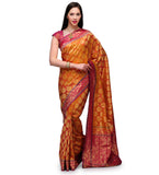 Light Maroon Banarsi Katan Handloom Silk Saree