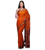 Mustard Bengal Handloom Jamdani Saree