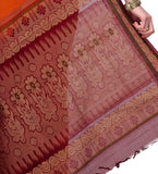 Mustard Bengal Handloom Jamdani Saree