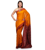 Mustard Cotton Orissa Handloom Bomkai Saree