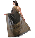 Gray Bengal Handloom Jamdani Saree