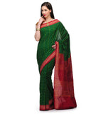 Green Cotton Orissa Handloom Bomkai Ikat Saree