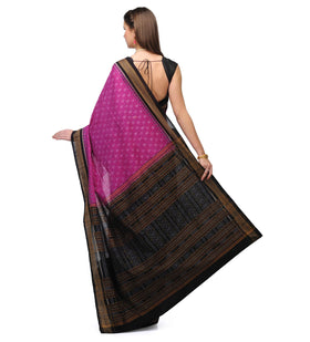 Purple Cotton Orissa Handloom Bomkai Ikat Saree