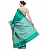 Emerald Green Resham Woven Art Silk Saree