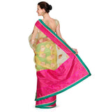 Mustard Tissue Brasso Saree