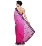 Mauve Shaded Faux Chiffon Saree