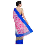 Off White Faux Georgette Printed Saree