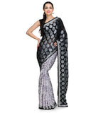 Black Brasso and Viscose Saree