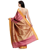 Pink Zari Woven Art Silk Saree