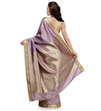 Light Purple Zari Woven Art Silk Saree