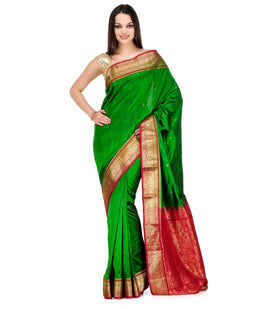 Green Silk Kanjeevaram Saree