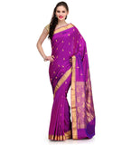 Violet Silk Kanjeevaram Saree