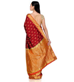 Maroon Silk Kanjeevaram Saree