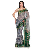 Grey Cotton Silk Patola Saree