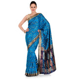 Blue Zari Woven Art Silk Saree