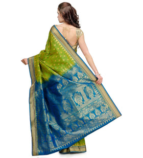 Green Zari Woven Art Silk Saree