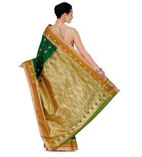 Green Zari Woven Art Silk Saree