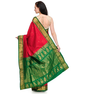 Red Silk Kanjeevaram Saree