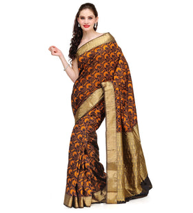 Gold Zari Woven Silk Saree