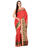 Red Zari Woven Silk Saree