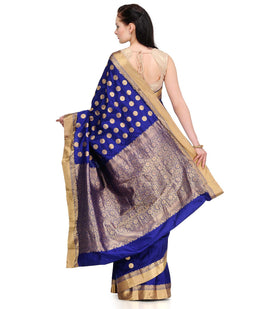 Royal Blue Silk Kanjeevaram Saree