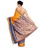 Yellow Zari Woven Silk Saree