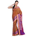 Mustard Zari Woven Art Silk Saree