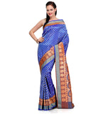 Royal Blue Zari Woven Art Silk Saree