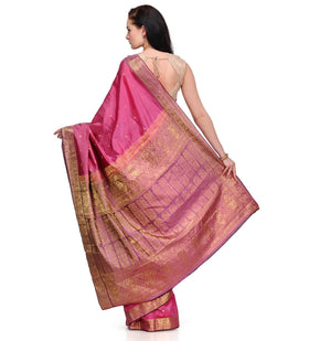 Pink Silk Kanjeevaram Saree