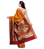 Mustard Bomkai Art Silk Saree