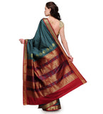 Grey Bomkai Art Silk Saree