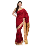 Maroon Resham Woven Art Silk Saree