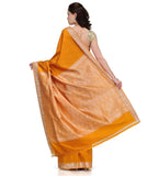 Mustard Resham Woven Art Silk Saree