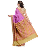 Mauve Resham Woven Art Silk Saree