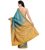 Sky Blue Tanchoi Silk Saree