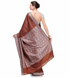 Brown Resham Woven Art Silk Saree