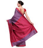 Mauve Resham Woven Art Silk Saree