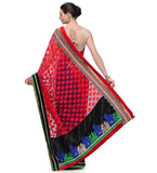 Red Brasso & Faux Georgette Saree