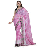 Pink Shaded Brasso Saree