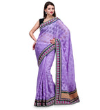 Mauve Brasso Saree with Art Silk Border