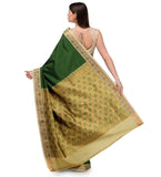 Green Resham Woven Art Silk Saree