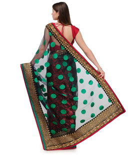 Black Tissue Brasso Saree