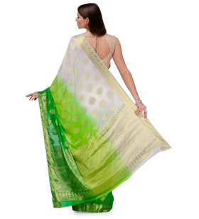 Off White Shaded Viscose Saree