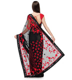 Black Net Saree with Sequin Border