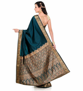 Green Valkalam Art Silk Saree