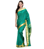 Sea Green Zari Woven Art Silk Saree