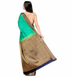 Sea Green Zari Woven Art Silk Saree